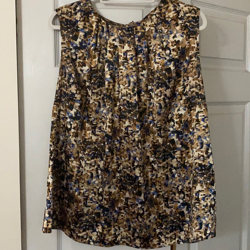 Jones New York printed shell tank